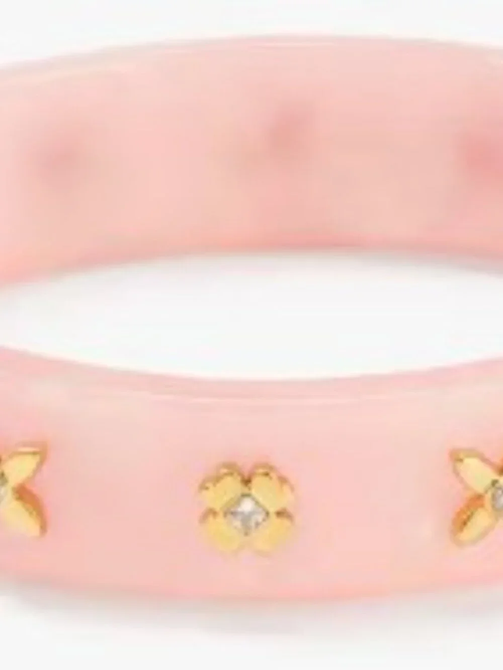 KATE SPADE Breeze Along Thin Hinged Bangle in Blush/Gold - Picture 5 of 5